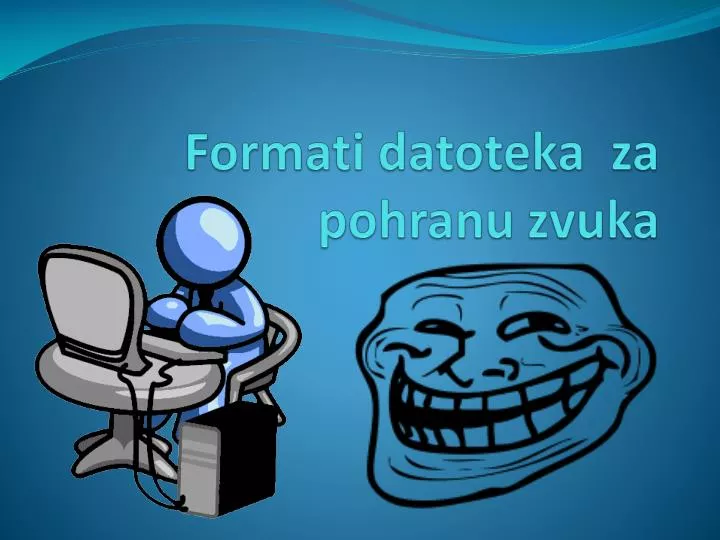 formati datoteka za pohranu zvuka