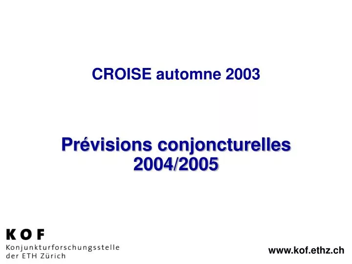 croise automne 2003