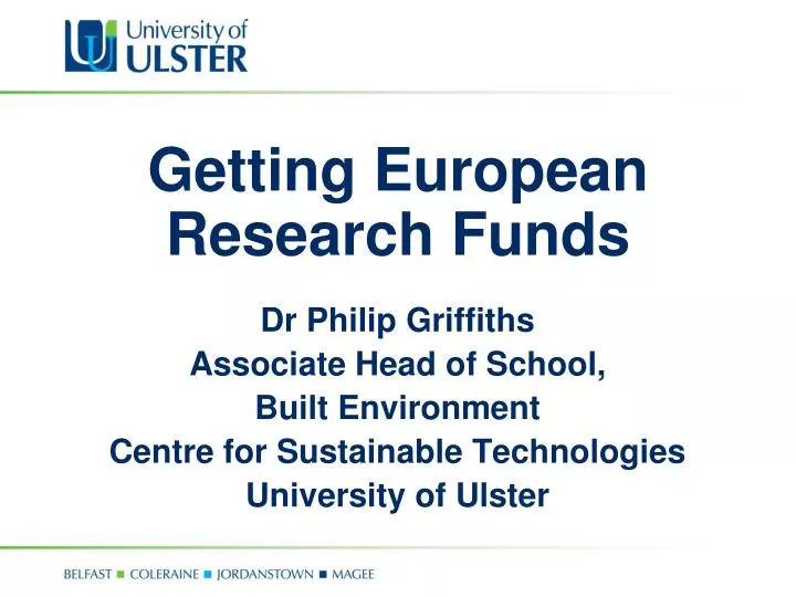 getting european research funds