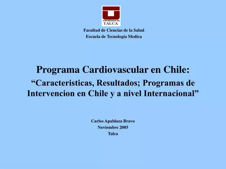 facultad de ciencias de la salud escuela de tecnologia medica