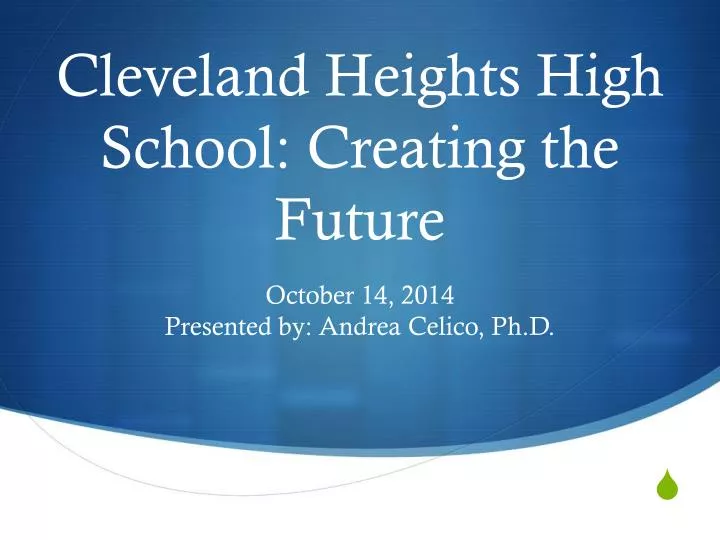 cleveland heights high school creating the future