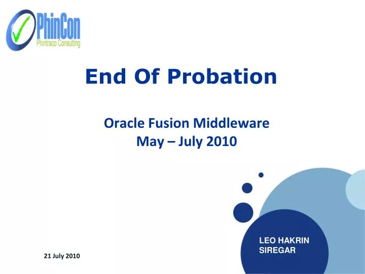 end of probation