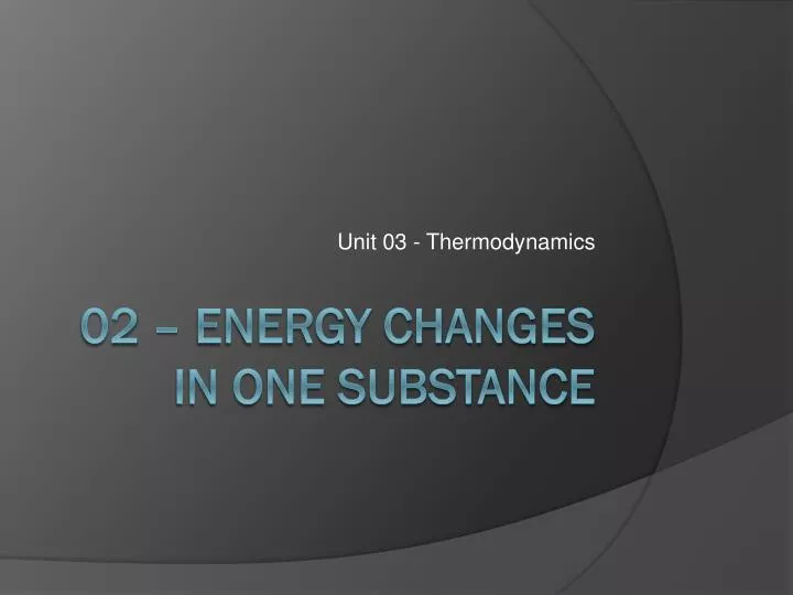 unit 03 thermodynamics