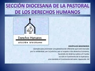 secci n diocesana de la pastoral de los derechos humanos