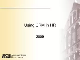 Using CRM in HR