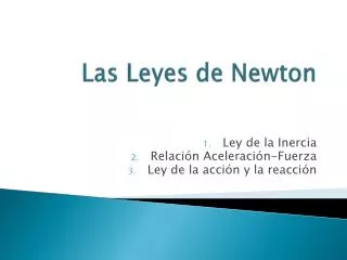 las leyes de newton