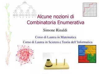 alcune nozioni di combinatoria enumerativa