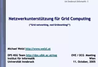 netzwerkunterst tzung f r grid computing grid networking ned gridworking