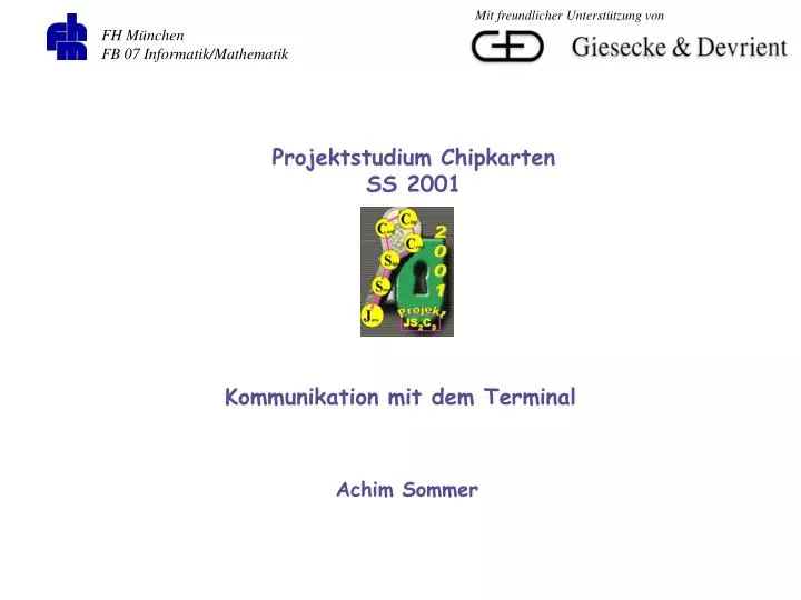 kommunikation mit dem terminal