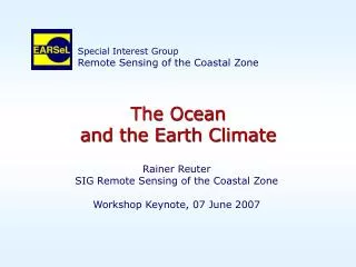 The Ocean and the Earth Climate