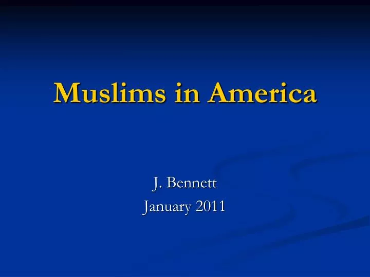 muslims in america