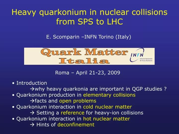 heavy quarkonium in nuclear collisions from sps to lhc