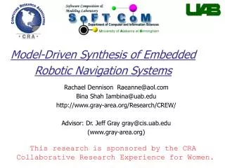 Model-Driven Synthesis of Embedded Robotic Navigation Systems