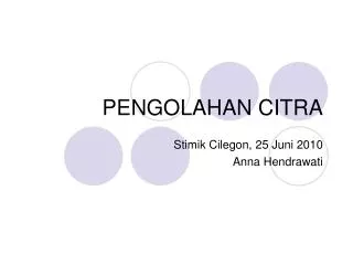 pengolahan citra