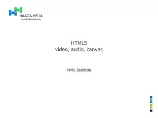 html5 video audio canvas