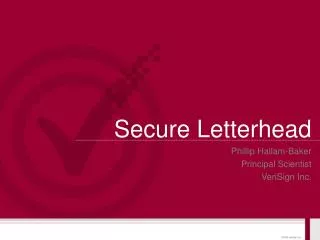 Secure Letterhead