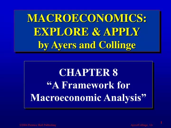chapter 8 a framework for macroeconomic analysis