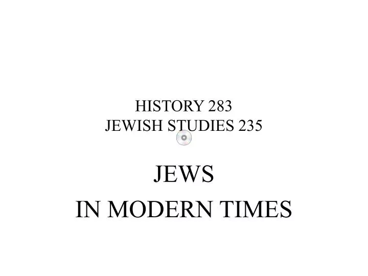 history 283 jewish studies 235
