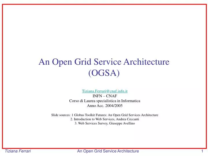 an open grid service architecture ogsa