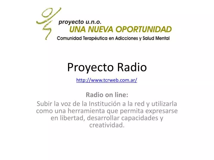 proyecto radio