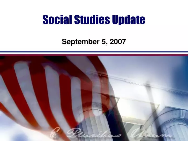 social studies update
