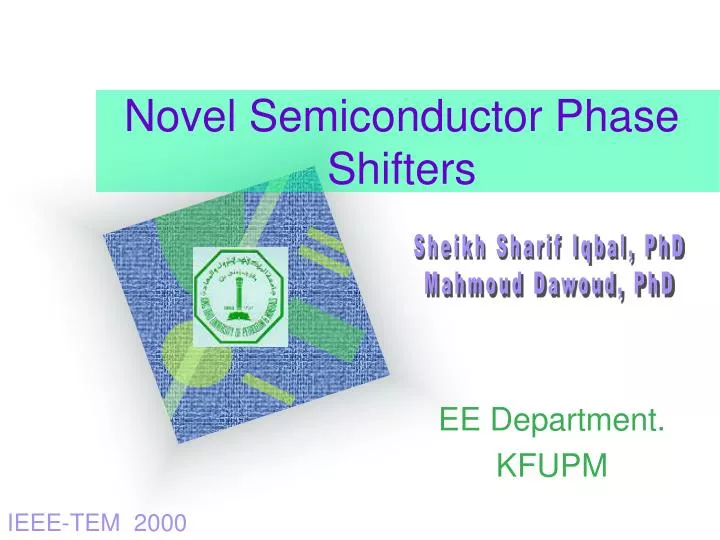 novel semiconductor phase shifters