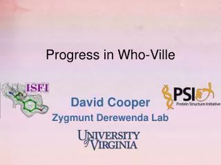 Progress in Who-Ville