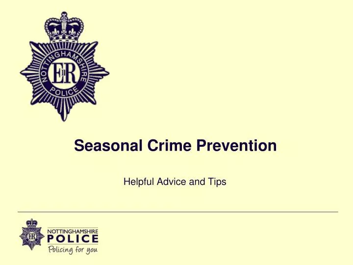 seasonal crime prevention