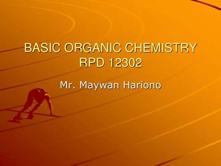 basic organic chemistry rpd 12302