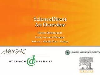 ScienceDirect An Overview