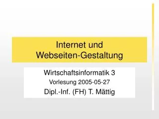 internet und webseiten gestaltung