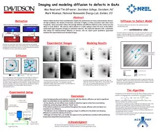 Imaging and modeling diffusion to defects in GaAs