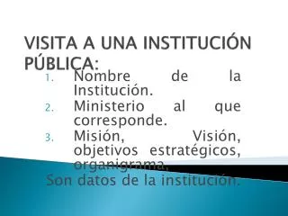 visita a una instituci n p blica