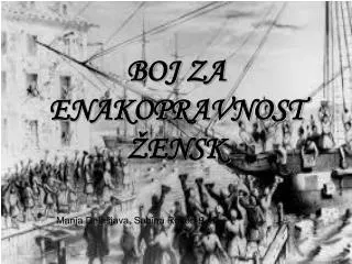 boj za enakopravnost ensk