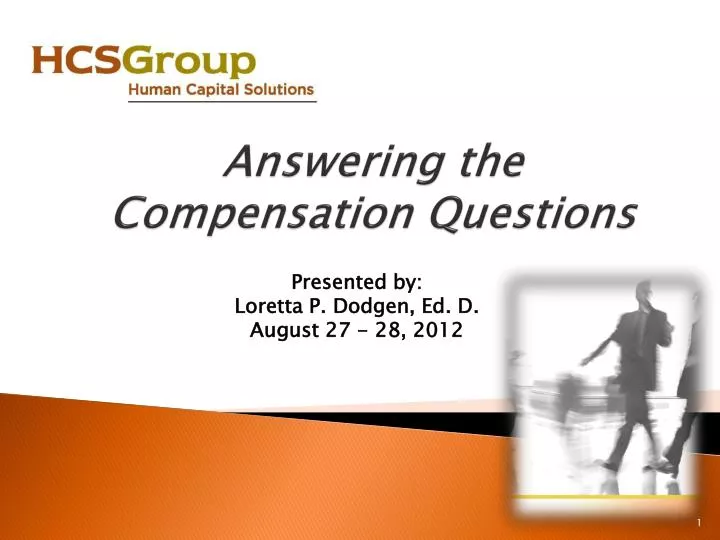 answering the compensation questions