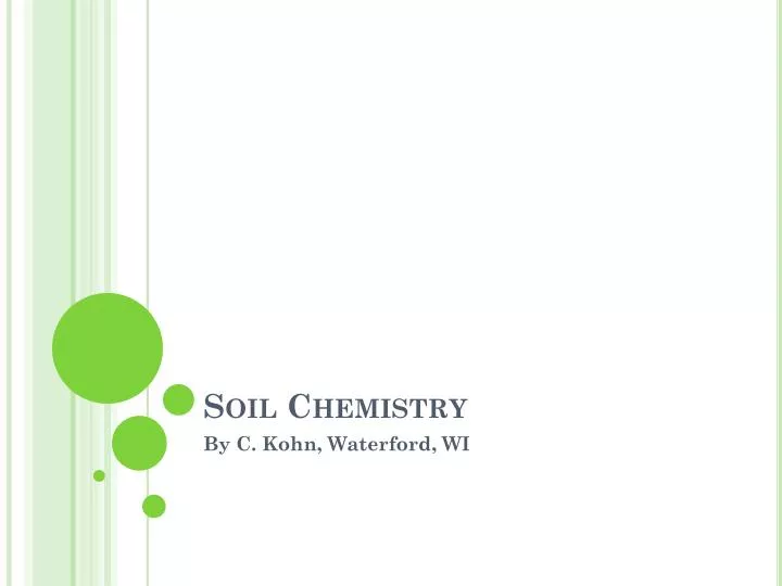 soil chemistry