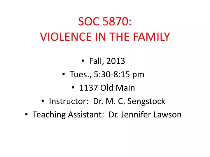 soc 5870 violence in the family