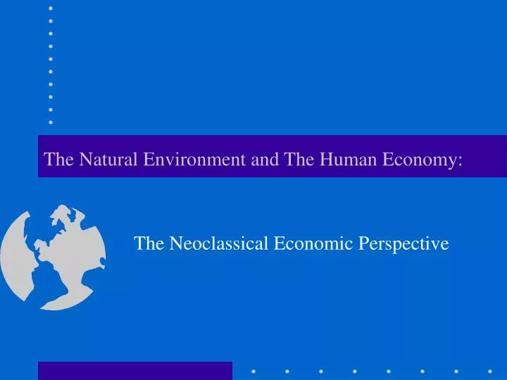 the natural environment and the human economy