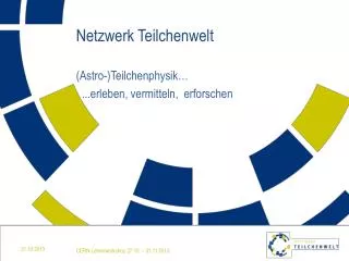 netzwerk teilchenwelt