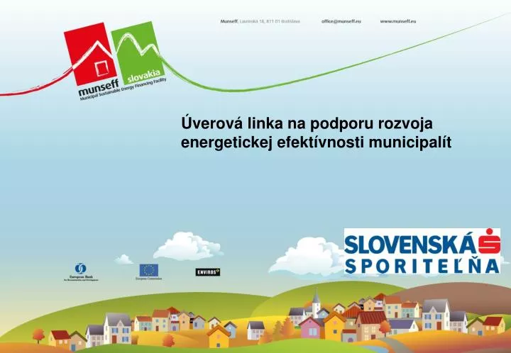 verov linka na podporu rozvoja energetickej efekt vnosti municipal t