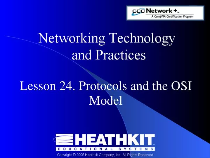 lesson 24 protocols and the osi model