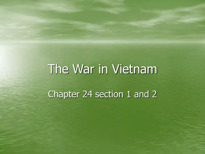 the war in vietnam