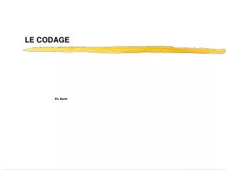 le codage