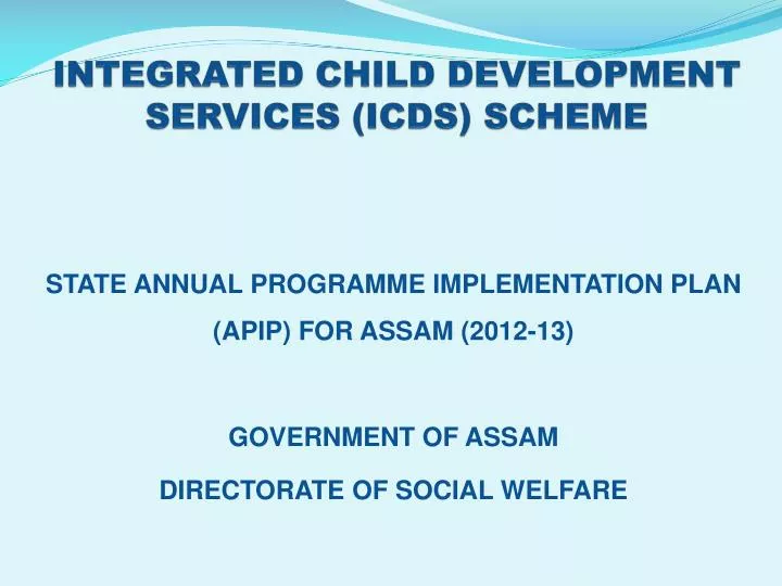 integrated child development services icds scheme