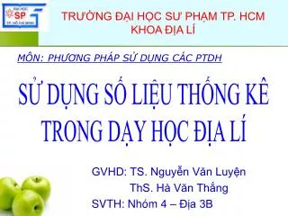 tr ng i h c s ph m tp hcm khoa a l