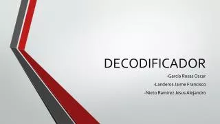 decodificador