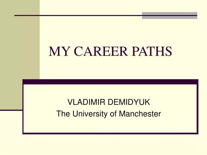 my career paths