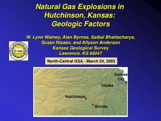Natural Gas Explosions in Hutchinson, Kansas: Geologic Factors