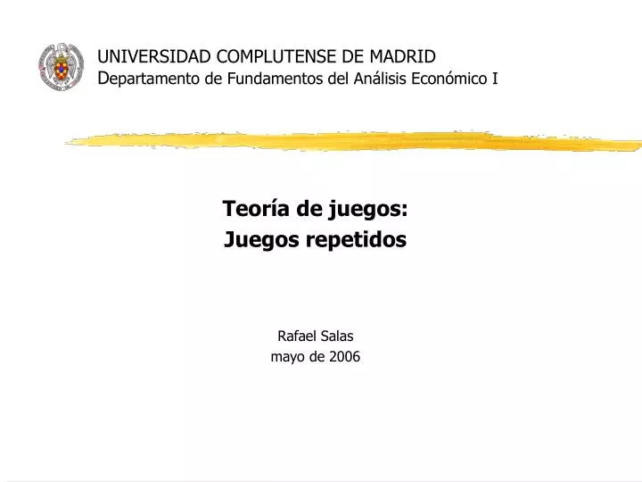 universidad complutense de madrid d epartamento de fundamentos del an lisis econ mico i