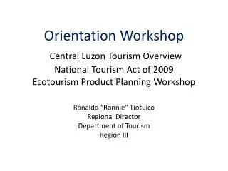 Department of Tourism Region III